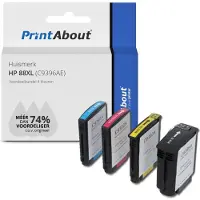 PrintAbout Huismerk HP 88XL (C9396AE) Inktcartridge Zwart Hoge capaciteit