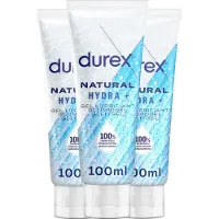 Durex Glijmiddel Natural - Hydraterend - 100% natuurlijk - 100ml x3