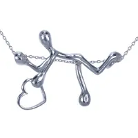 MOOYE ® - Collectie Zilveren Hartendief ketting hanger