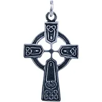 MOOYE ® - Collectie Zilveren Keltisch Kruis ketting hanger - middel