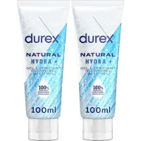 Durex - Glijmiddel - Natural - Hydraterend - 100% natuurlijk - 100ml x2