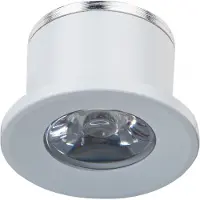 Velvalux LED Veranda Spot Verlichting - - 1W - Warm Wit 3000K - Inbouw - Dimbaar - Rond - Mat Wit - Aluminium - Ø31mm