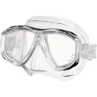Tusa Freedom Ceos – Duikmasker met twee lenzen, comfortabele pasvorm dicht op het gezicht, Freedom Technology voor comfort en prestaties, hypoallergeen silicone – Transparant/Transparant – M-212 T