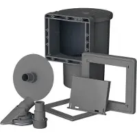 Gre Accessories Skimmer+return Fitting Grijs