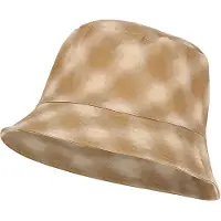 Sarlini - Bucket Hat - Vissershoedje - Hoed - Gevlekte print - Festival - Dames - Katoen - beige