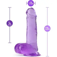 B Yours - Rock n'Roll - Dildo met balzak - 18,4 cm