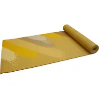 Senz Sports Yogamat - Senz Sports Premium - Geel met print