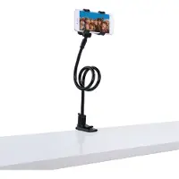 Remax Telefoonstandaard Gooseneck Mobiele Telefoon Tafelhouder, Smartphonehouder, Zwart