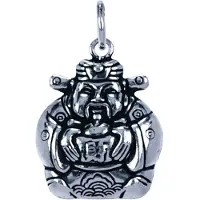 MOOYE ® - Collectie Zilveren Cai Shen ketting hanger