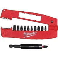 Milwaukee SCHROEFBIT SET SHOCKWAVE 12-DELIG, ZAKFORMAAT, DISPLAY 10 STUKS