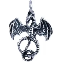 MOOYE ® - Collectie Zilveren Draak middel ketting hanger