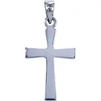 MOOYE ® - Collectie Zilveren Kruis ketting hanger - glad