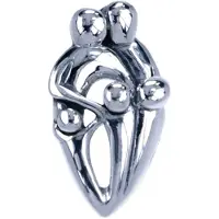 MOOYE ® - Collectie Zilveren Ouders met 3 kinderen ketting hanger
