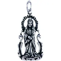 MOOYE ® - Collectie Zilveren Kwan Yin staand ketting hanger