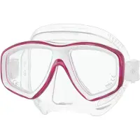 Tusa Freedom Ceos – Duikmasker met twee lenzen, comfortabele pasvorm dicht op het gezicht, Freedom Technology voor comfort en prestaties, hypoallergeen silicone – Transparant/Roze – M-212 BP