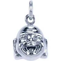 MOOYE ® - Collectie Zilveren Hotei hoofd ketting hanger