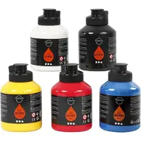 Packlinq Pigment Art School, primaire kleuren, 5x500ml