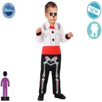 Atosa Mexicaans Skelet Baby Meisje Kostuum