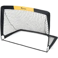 Precision Mini-voetbaldoelen 91,4 cm polyester zwart 2 stuks