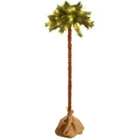 vidaXL Kunstpalmboom met LED's 120 cm