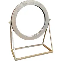 MD Interior make-up spiegel messing 36x29cm