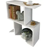Kalune Design Bijzettafel Karinus | mdf wit 50x55.4x17 cm wandrekken | NADUVI