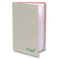 Aurora notitieboek met A-Z tabs 145 x 220 mm geruit 96 vellen grijs (5 mm)