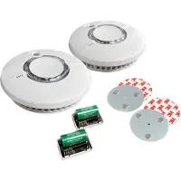 Fireangel ST-630-DET rookmelders incl. + W2-Module en montageset magnetisch, set van 2 stuks