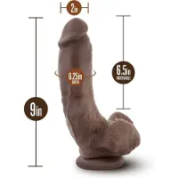 Blush Novelties Blush Coverboy Mechanic Chocolate Realistische dildo - Bruin - 22.5 cm