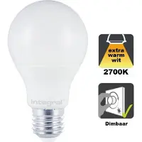 Integral Led lamp E27 | Peer | (4.8W, 470lm, 2700K, Dimbaar)