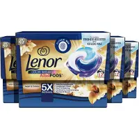 Lenor All in 1 Wasmiddel Pods - Gouden Orchidee - Waspods - 4 x 12 Wasbeurten Voordeelverpakking