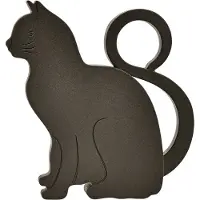 Esschert Design deurstopper kat 11 cm polypropyleen zwart