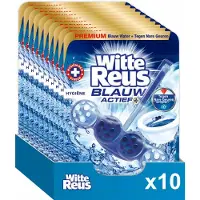 Witte Reus Toiletblok Blauw Actief Hygiene Toiletblok 50g - WC blokjes - Voordeelverpakking - 10 stuks