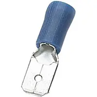 Oem Marine Male Flat Terminal 6.3 Mm 100 Units Blauw 1.2-2.6 mm2