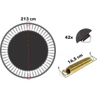 Magic Circle Pro Springmat Trampoline Rond 213 cm