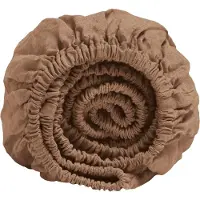 Yumeko Hoeslaken Gewassen Linnen 180x200 Beige - Eco, Bio & Fairtrade