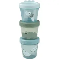 Done by Deer Croco lunchbox 3-pack Green