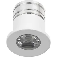Velvalux LED Veranda Spot Verlichting - - 3W - Warm Wit 3000K - Inbouw - Dimbaar - Rond - Mat Wit - Aluminium - Ø31mm