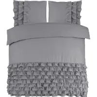 Dreamhouse Dekbedovertrek Cyprus Grey Percal-140 x 200 / 220 cm | 1-Persoons