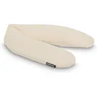 Snoozzz Voedingskussen Premium Kwaliteit - 185 cm – Microparel Vulling – Wasbare Hoes - Wafel Champagne