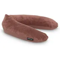 Snoozzz Voedingskussen Premium Kwaliteit - 185 cm – Microparel Vulling – Wasbare Hoes - Teddy Chestnut