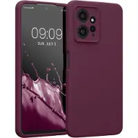 Kwmobile telefoonhoesje geschikt voor Xiaomi Redmi Note 12 (4G) - TPU backcover met siliconen coating - Smartphone case in bordeaux-violet