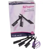 Sibel Wegwerp Scheermesjes - Premium - - met Veiligheidsstrip - Gehard Staal Scheerblad - Hygiënische Dispenserverpakking - Kappersbenodigdheden - 100 stuks - Gezichtshaar - Nekhaar - Professioneel