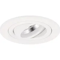 Yphix Venezia - Inbouwspot Wit Rond - Kantelbaar - Voor 35mm Spots - 1 Lichtpunt - Ø 71mm