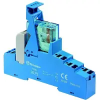 Finder 48.P3.7.024.0050 Relaismodule (modulair) Nominale spanning: 24 V/DC Schakelstroom (max.): 10 A 1x wisselcontact 1 stuk(s)
