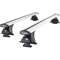Farad Dakdragers geschikt voor Mercedes C-klasse (W203) 2001 t/m 2008 open dakrailing - Aluminium - Hoog laadvermogen 100kg - Wingbar Zilver - Merk