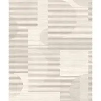 Allure - Grafisch - Behang - Wandbekleding - Wallpaper - Vliesbehang - Beige - 0,53 x 10,05 M.