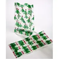Packlinq Bedrukte Zakken Kerstboompjes 10,2x6,4x24,1cm met zijvouw (100 stuks)