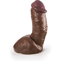 Heroes - No. 10 - Dildo - 19,5 x 5 cm - Bruin