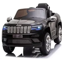 Jeep Grand Cherokee Zwart | 12V Kinderauto